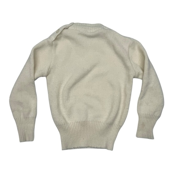 Cream yellow baby Ireland Sweater with Green Logo shamrock - Picture 2 of 4